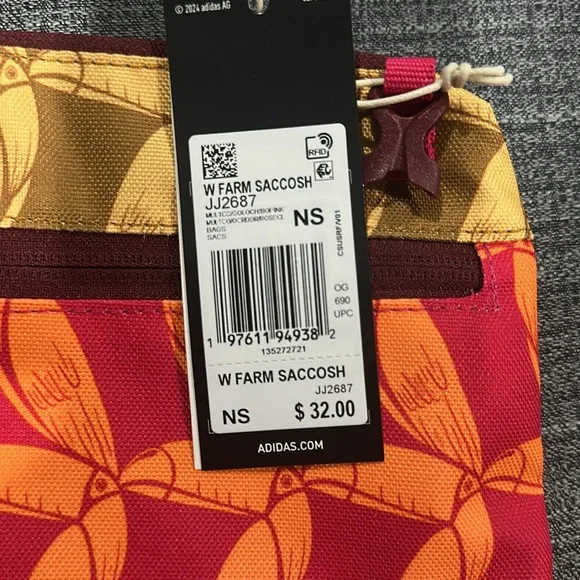 FARM Rio Red and Orange Patterned Pouch - Picture 2 of 3